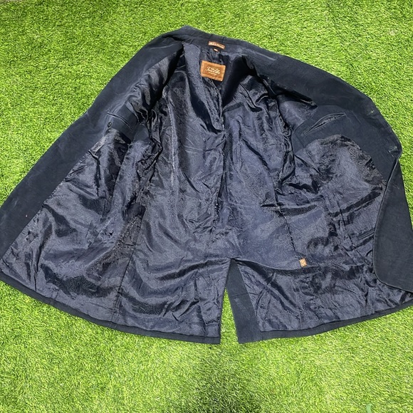 Men’s navy blue corduroy blazer. - Picture 3 of 8